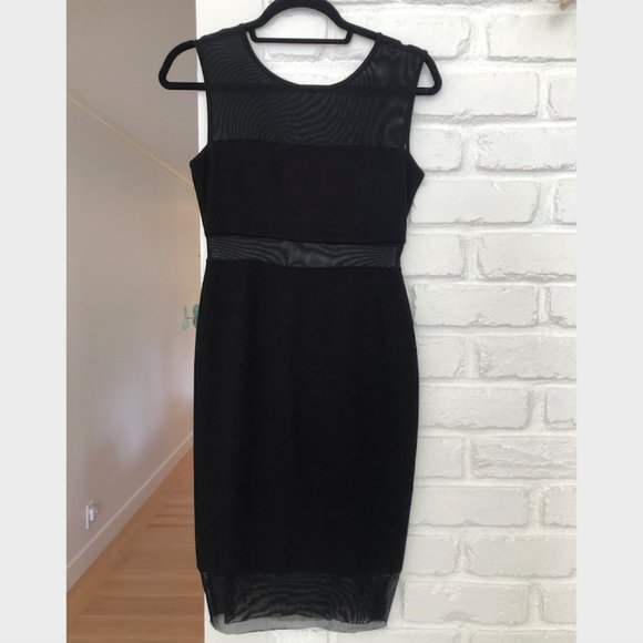 Bailey 44 Mesh Stripe Sheath Dress - Picture 3 of 6